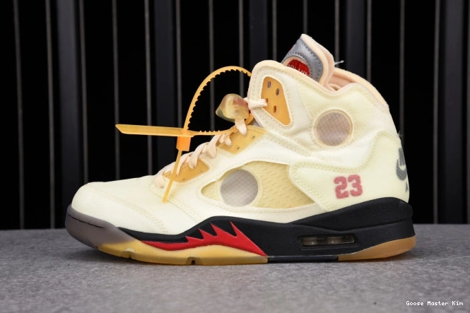 DH8565-100 Sail Jordan OFF-WHITE Retro 5 0806